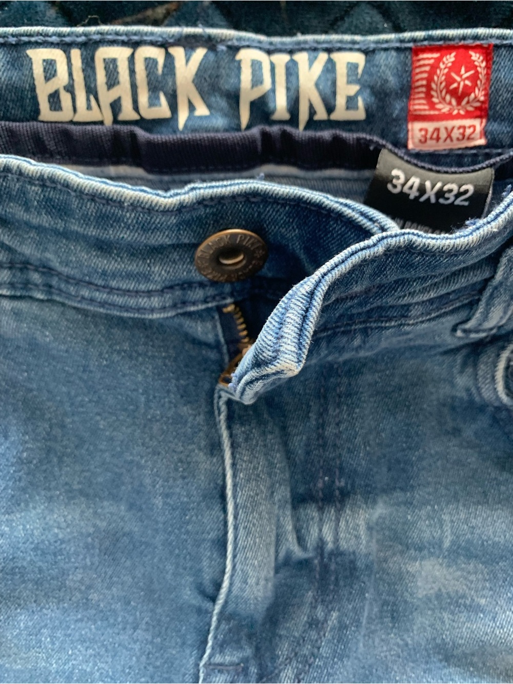 Black Pike Men’s Skinny Jeans in Blue - 34x32